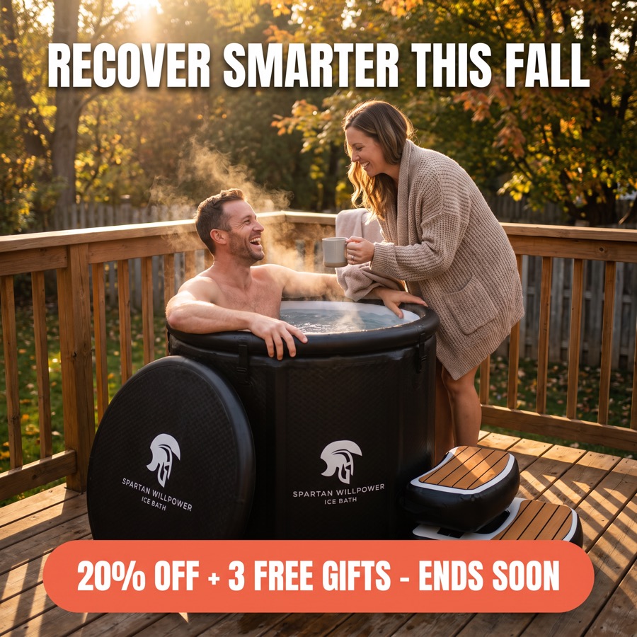 Couple by an ice bath, Recover Smarter This Fall