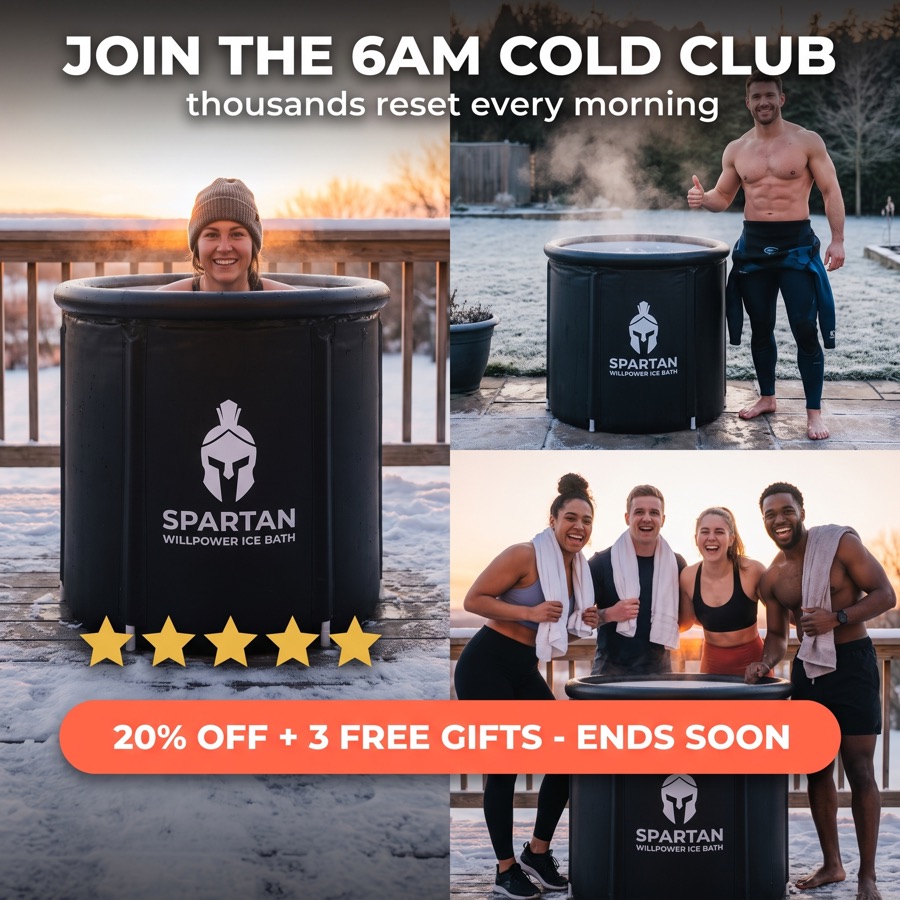 Group cold plunge ad, Join the 6AM Cold Club